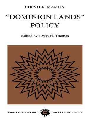 cover image of Dominion Lands Policy